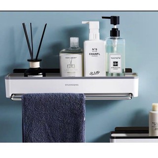 Kệ nhà tắm, kệ nhà bếp kèm thanh treo khăn cao cấp 5255