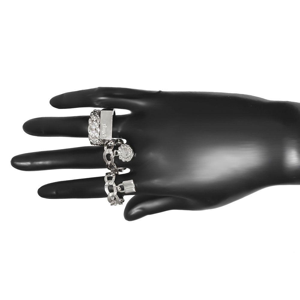 Nhẫn Hình Ổ Khóa Và Hoa Phong Cách Punk Cổ Điển Thời Trang