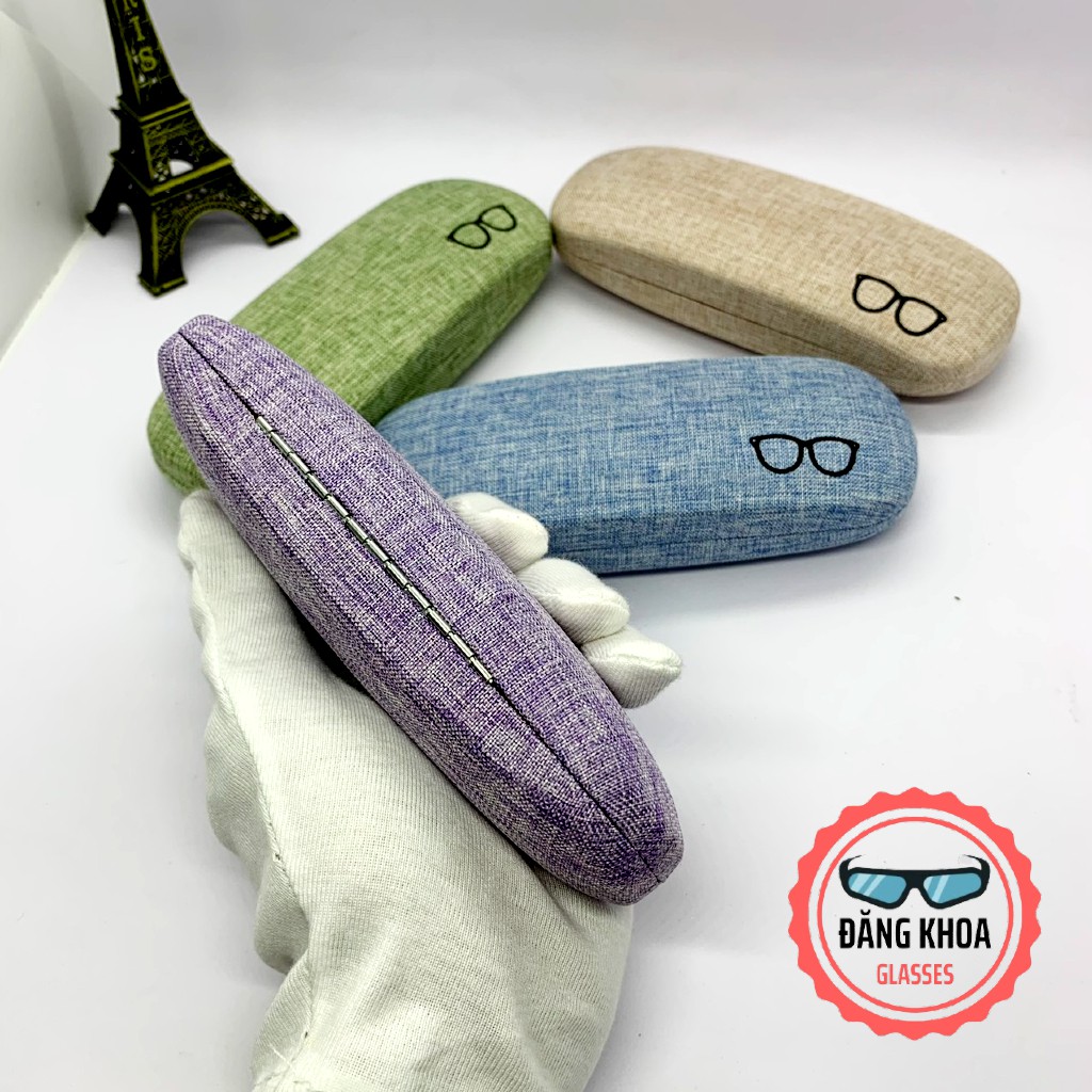 Hộp Kính Cận⚡️SIÊU ĐẸP⚡️ Hộp Đựng Mắt Kính Vải Hàn Quốc Xinh Xắn 4 Màu Vô Cùng Dễ Thương -  [Tặng Khăn Lau] | BigBuy360 - bigbuy360.vn