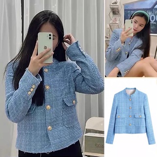 <CÓ SẴN>ÁO DẠ TWEED LỬNG ZARA AUTHENTIC TUỒN STORE