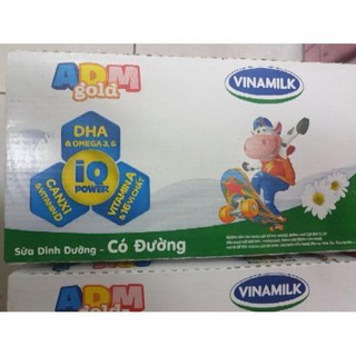 Thùng sữa vinamilk ADM gold IQ mẫu mới (48 hộp 110ml)