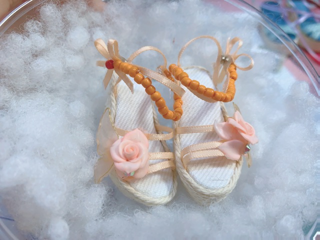 Giày đế xuồng cao gót dành cho búp bê bjd - size minifee - 1/4