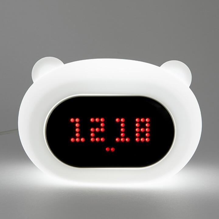 Đồng Hồ ARTBOX Hàn Quốc Hình Gấu Vỏ Silicon Mềm Phát Đèn