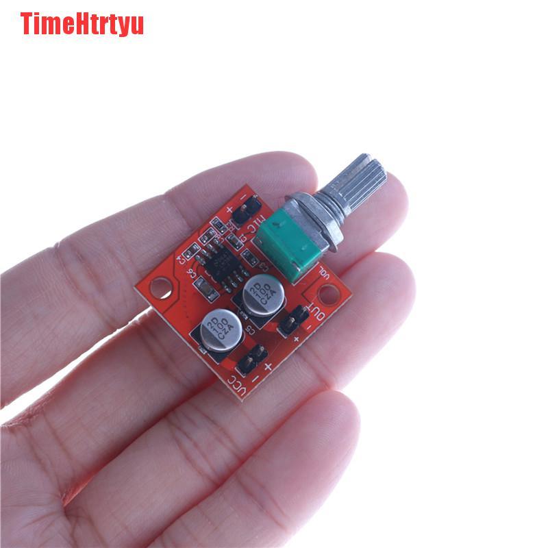TimeHtrtyu LM386 Electret Microphone Power Amplifier Board Gain 200 Times DC 3.7V-12V