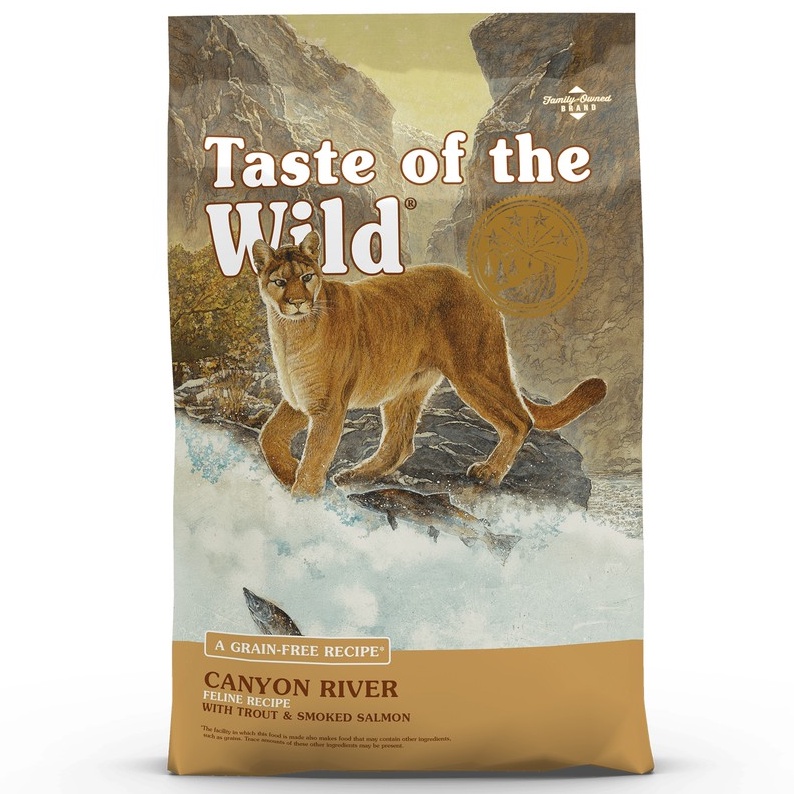 [DINH DƯỠNG CAO] Thức ăn hạt CHO TẤT CẢ GIỐNG MÈO 2KG TASTE OF THE WILD CANYON RIVER vị Cá Hồi Vân &amp; Cá Hồi Xông Khói