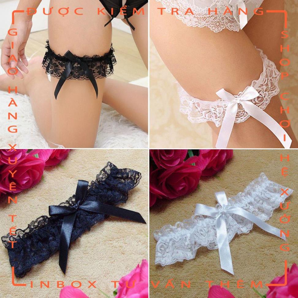 Dây ren cosplay có gắn nơ thiết kế đeo chân quyến rũ cho nữ  - hot tiktok | BigBuy360 - bigbuy360.vn