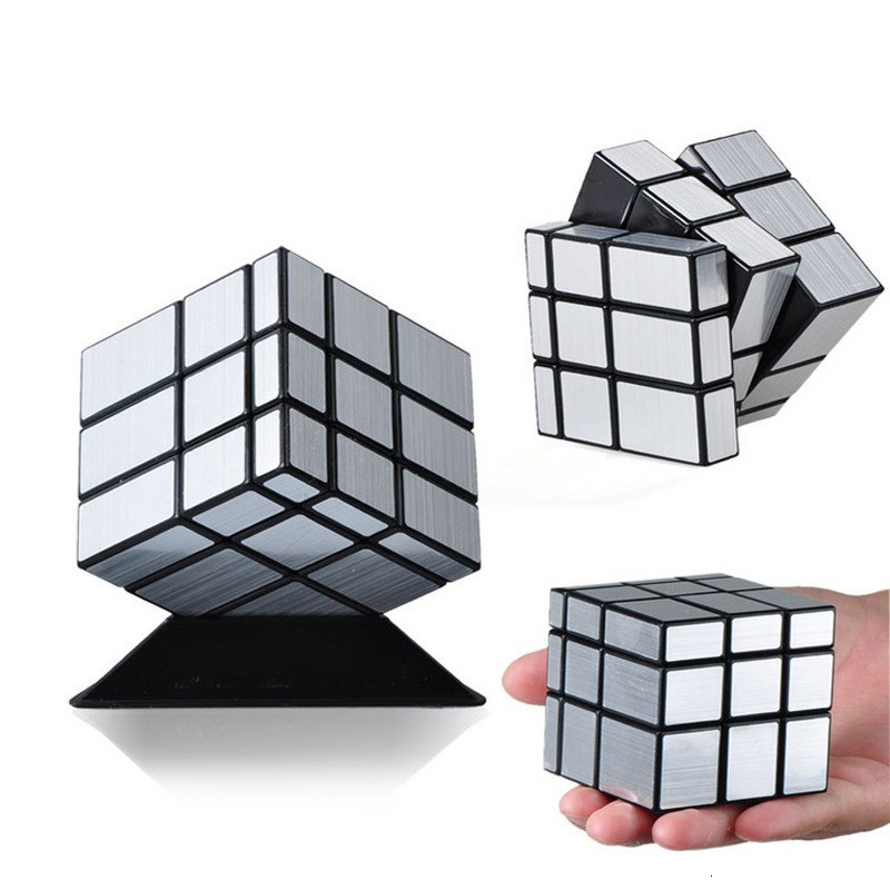 Rubik Mirror 3x3 (Màu Bạc) Moyu Meilong  - Rubik Gương 3x3 (Rubik Biến Thể Siêu Trí Tuệ)