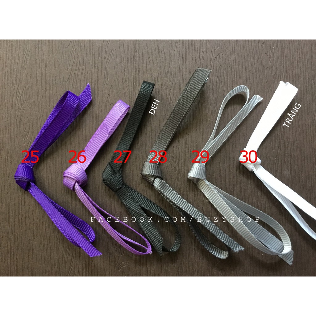 Ruy băng gân bản nhỏ 6mm