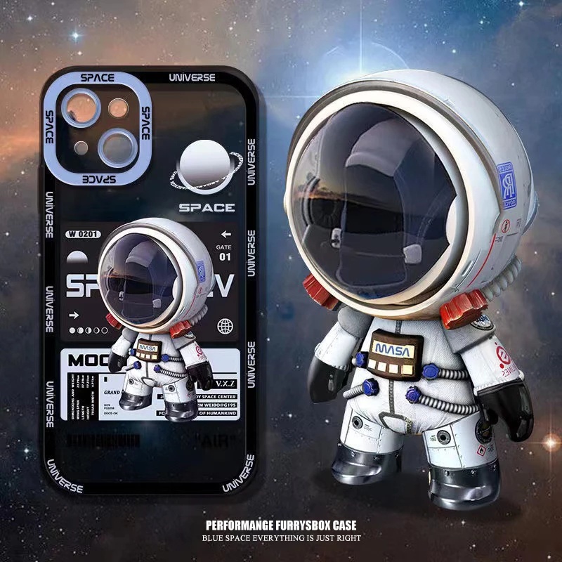 Ốp Điện Thoại TPU Mềm Hình Nasa Cho iPhone 13 12 11 Pro Max X XR XS Max 7 8 Plus SE 2 3