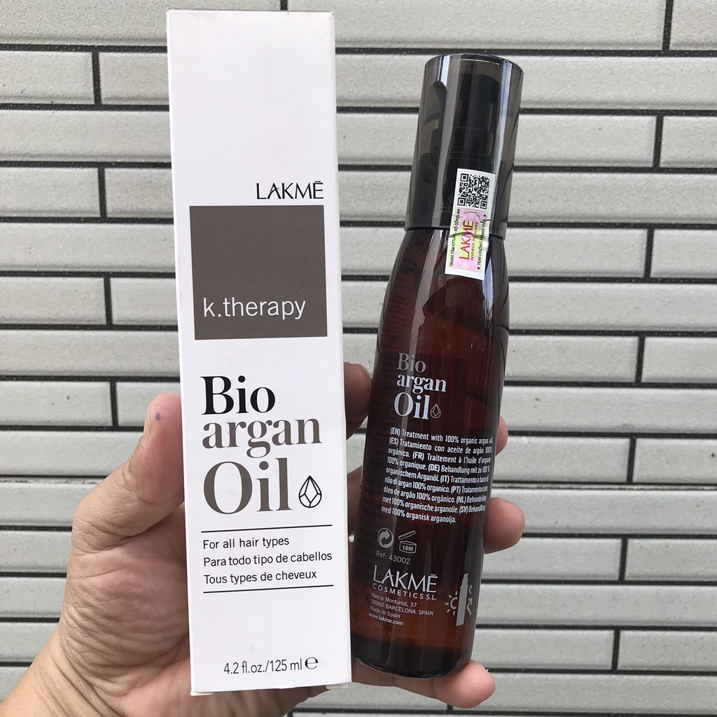 Tinh dầu dưỡng tóc K.Therapy Lakme Bio-Argan Oil 125ml