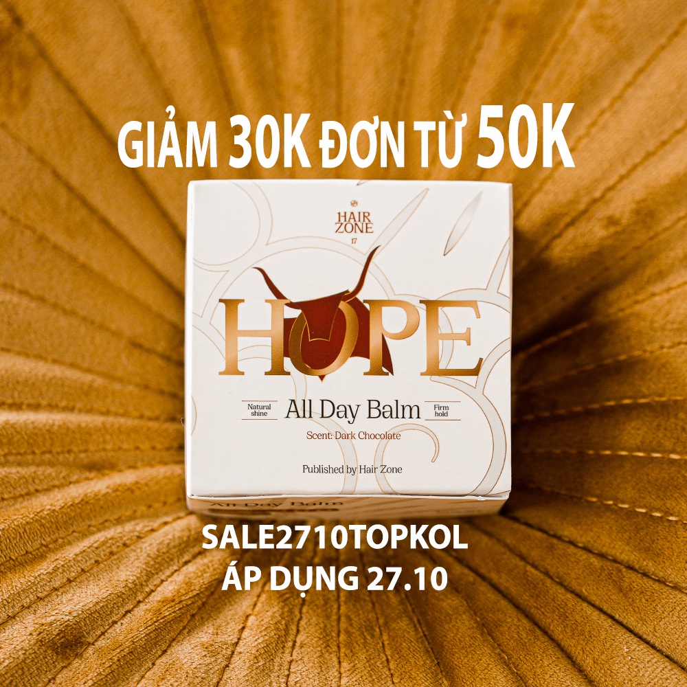 [HOPE]] Sáp vuốt tóc nam ALL DAY BALM - HOPE Edition 2020 by Hairzone 2Oz 56g wax tạo kiểu tóc