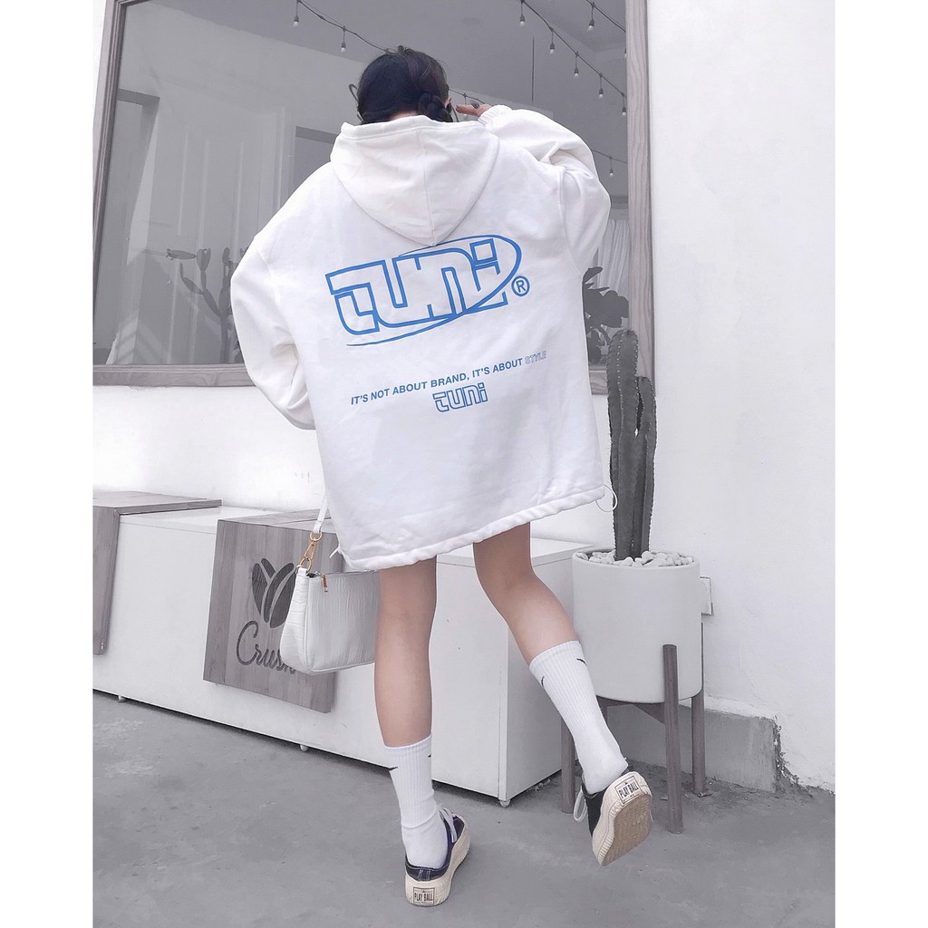 Áo Khoác Form Rộng Unisex HOODIE TUNI STREET Vải Nỉ Bông Dày Dặn - Tuni Store