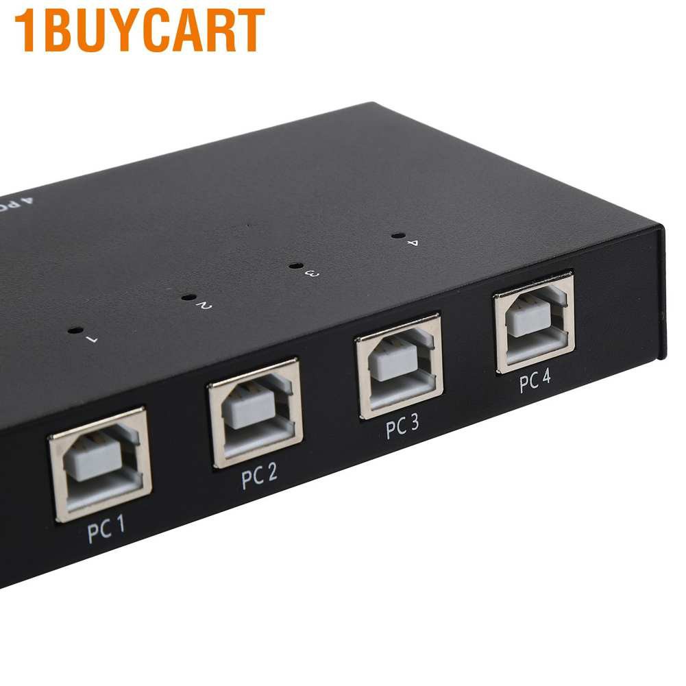 1buycart 4 In Out Switch Usb Converter Kvm Data Sharing