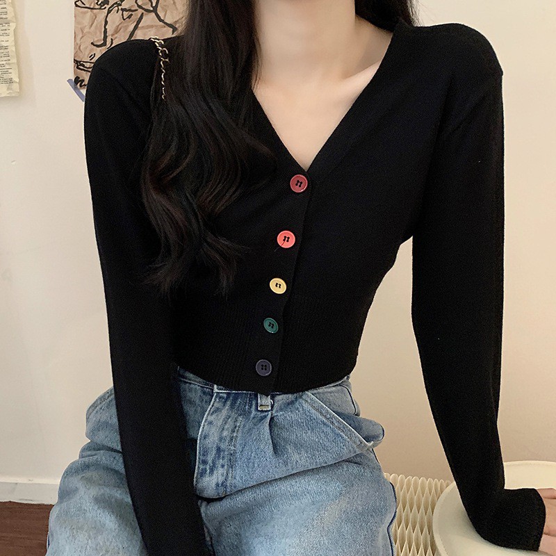 Áo Cardigan Dệt Kim Dáng Ôm Dễ Phối Đồ Cho Nữ | BigBuy360 - bigbuy360.vn