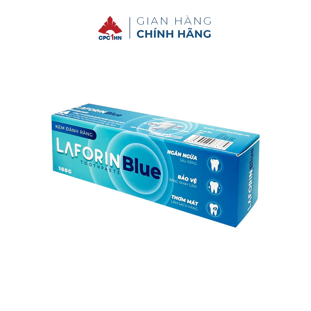 Kem đánh răng Laforin Blue dành cho răng ê buốt, giúp hơi thở thơm mát 100g