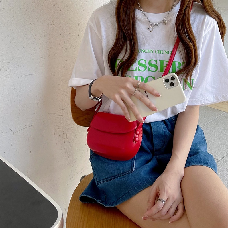 Túi đeo chéo nữ mini Tuinhacam túi xách nhỏ tròn đeo chéo nữ mini đẹp đựng điện thoại đi chơi da form cứng cáp Hàn Quốc