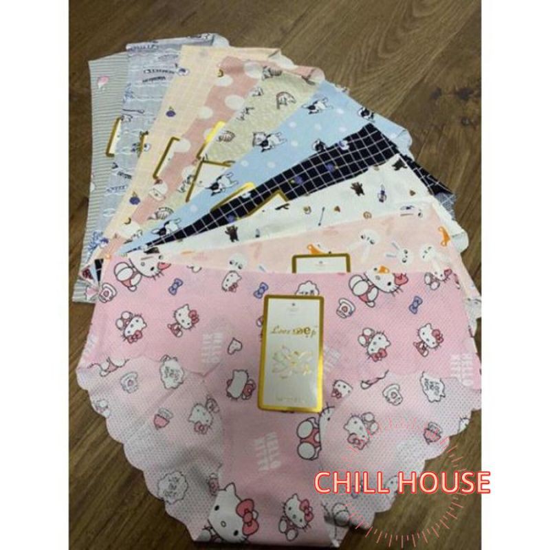Quần Lót Đúc Su Không Đường May Họa Tiết xinh xắn 015 - CHILLHOUSE