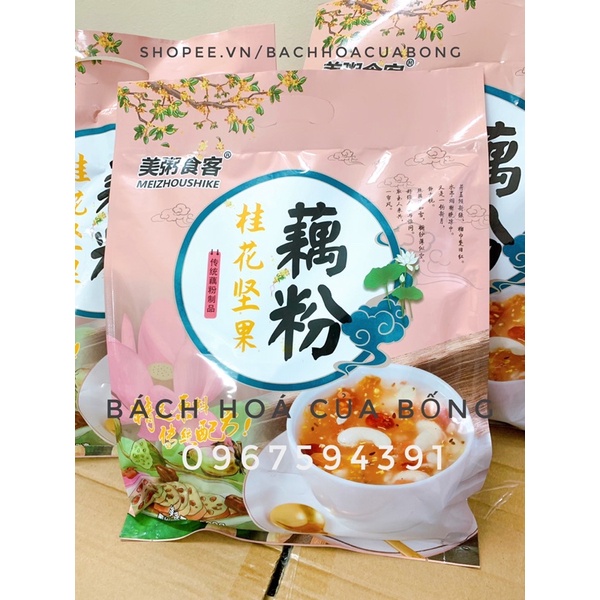 Bột Củ Sen Mix Táo Đỏ Ăn Kiêng, Dưỡng Nhan Meizoushike gói 500gr