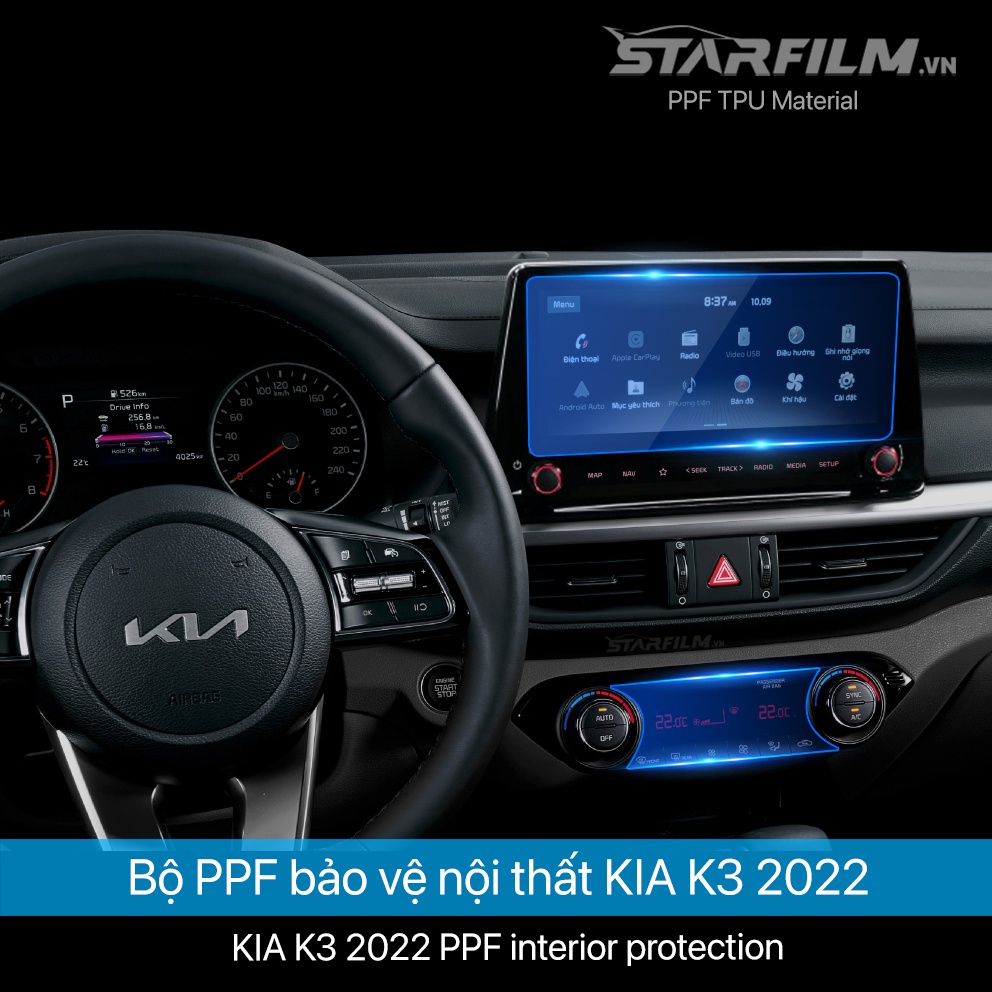 K3 2022 PPF TPU chống xước tự hồi phục STAR FILM