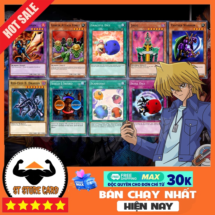 Thẻ bài Yugioh bộ bài của Jonouchi part 1
