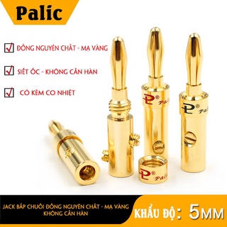 [Ảnh thật] 1 Jack bắp chuối loa Palic - Siết 2 ốc chắc chắn - KHÔNG Cần hàn