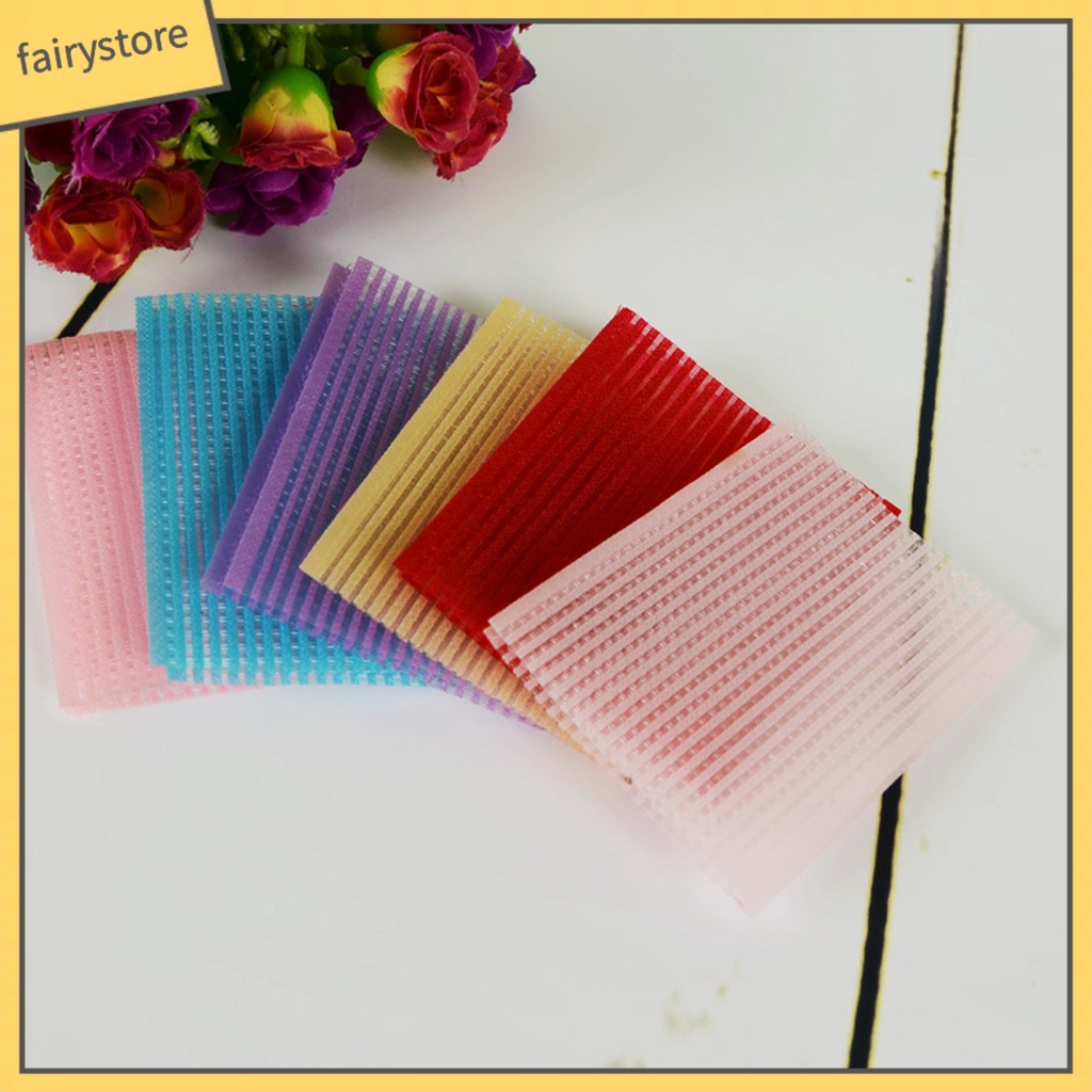 (Hàng Mới Về) Gói 100 Miếng Dán Tóc Bản Rộng Bằng Nhựa Mềm Cho Nữ