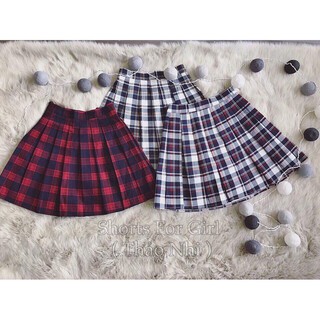 Chân váy xếp ly kẻ caro siêu xinh