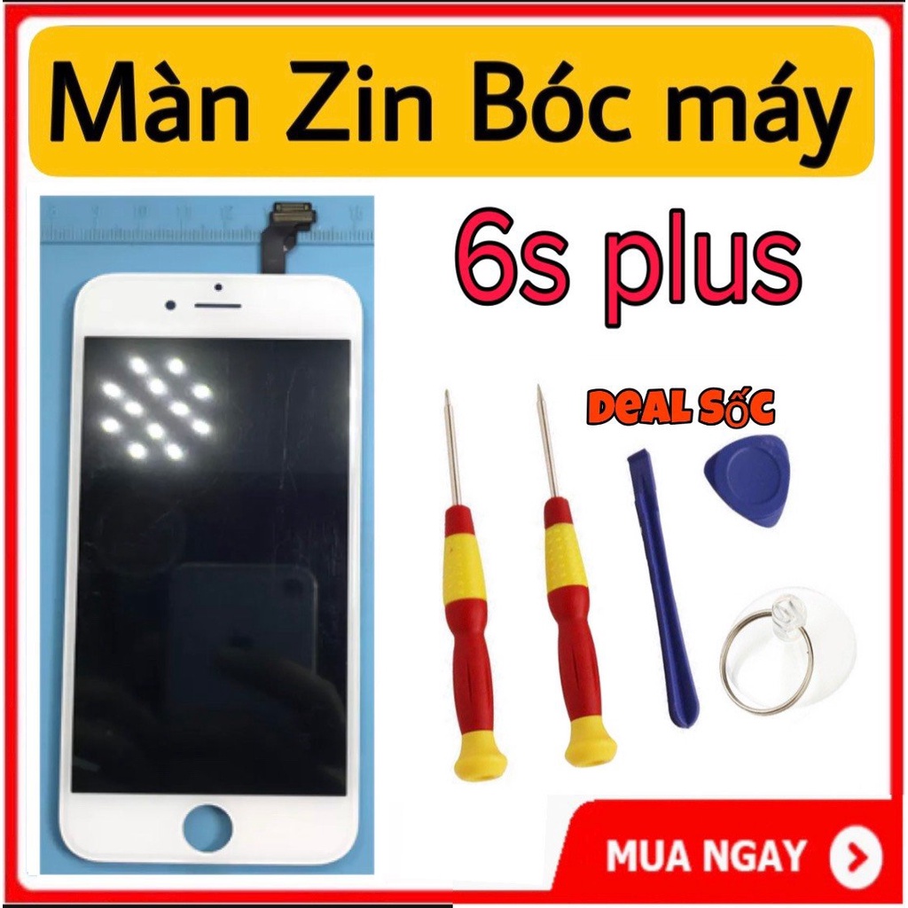 MÀN HÌNH iphone 6s plus  zin bóc máy,tặng cường lực