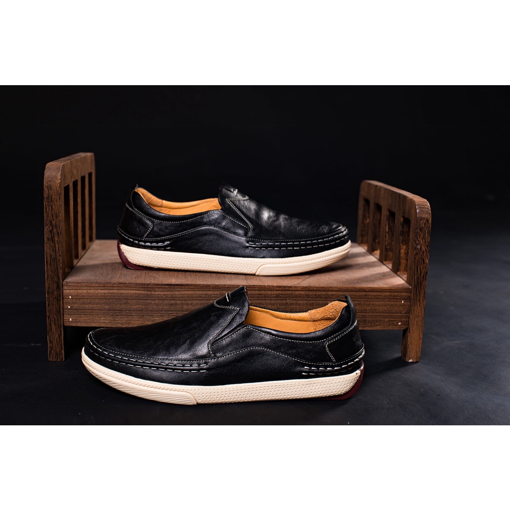 Giầy lười  asisa da bò thật mã 8292 màu đen,giầy thể thao,giầy tây,giầy mọi