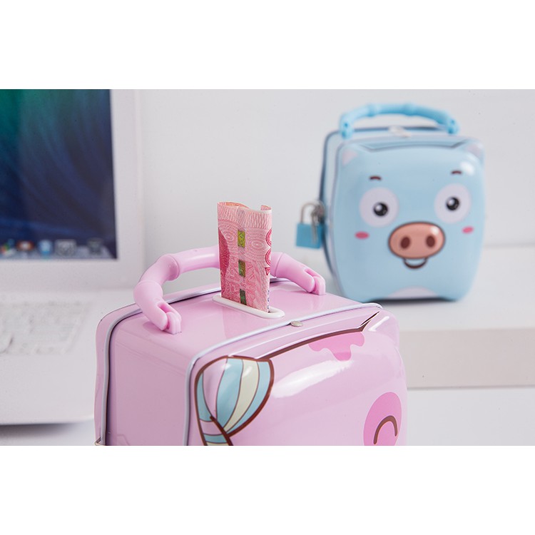 Ống Heo Tiết Kiệm Tiền Cho Bé Size Mini Hình Heo Dễ Thương Có Khóa | BigBuy360 - bigbuy360.vn