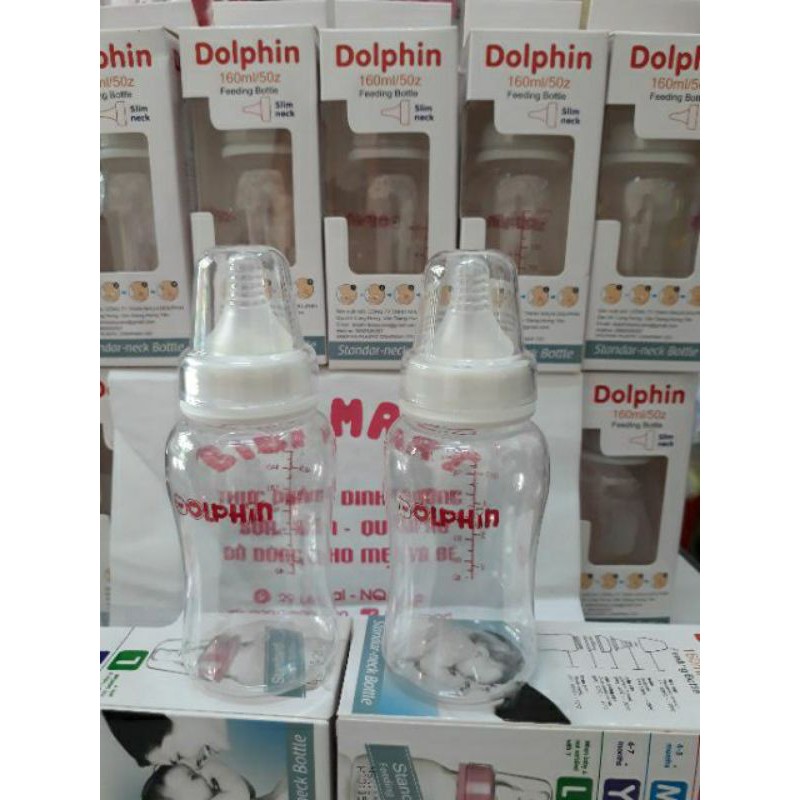 Bình sữa Dolphin cổ hẹp 160ml