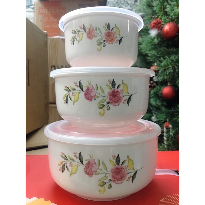BỘ 3 THỐ SỨ CÓ NẮP HÚT CHÂN KHÔNG | BigBuy360 - bigbuy360.vn