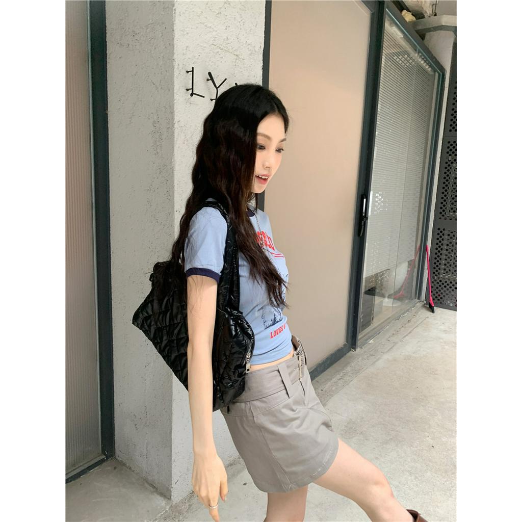 Áo Thun Cổ Tròn Họa Tiết Hoạt Hình Phong Cách Mỹ Thời Trang Mùa Hè 64159