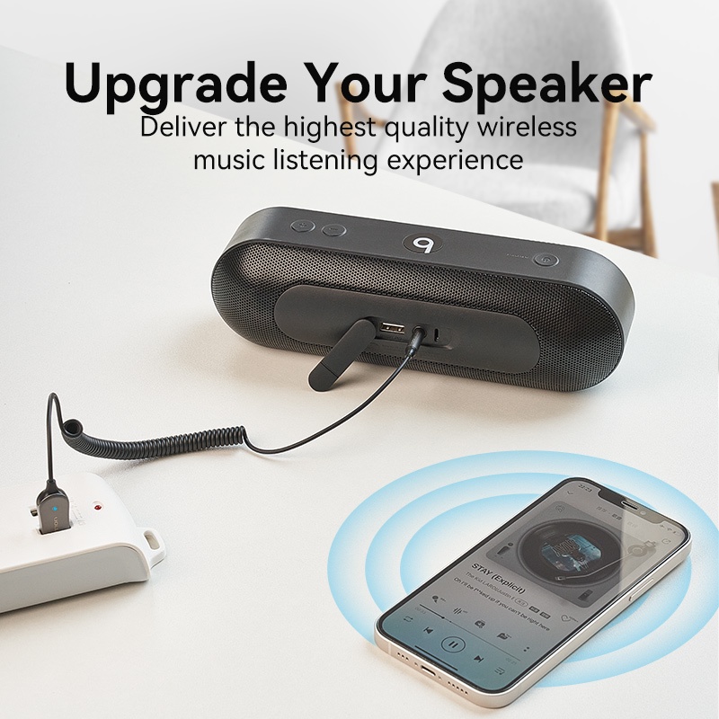 USB bluetooth 5.0 VENTION nhận tín hiệu âm thanh rảnh tay tích hợp micro chuyên dụng