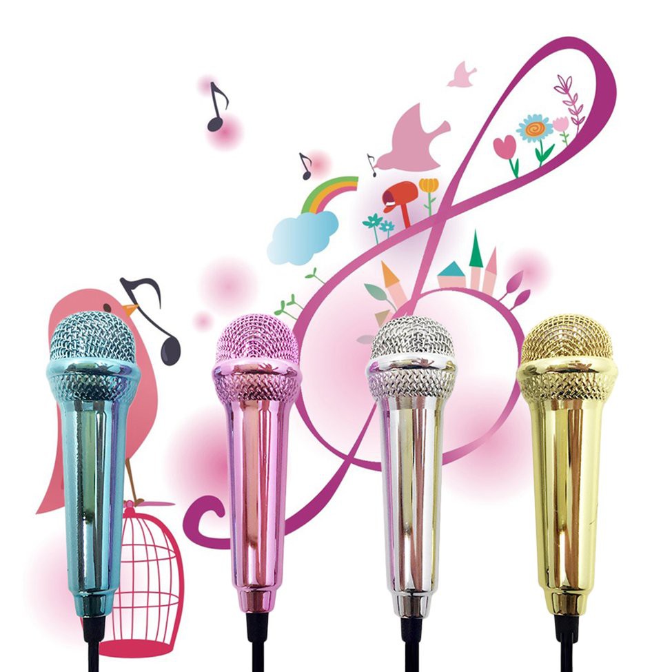 Micro hát Karaoke mini cho điện thoại di động tiện dụng