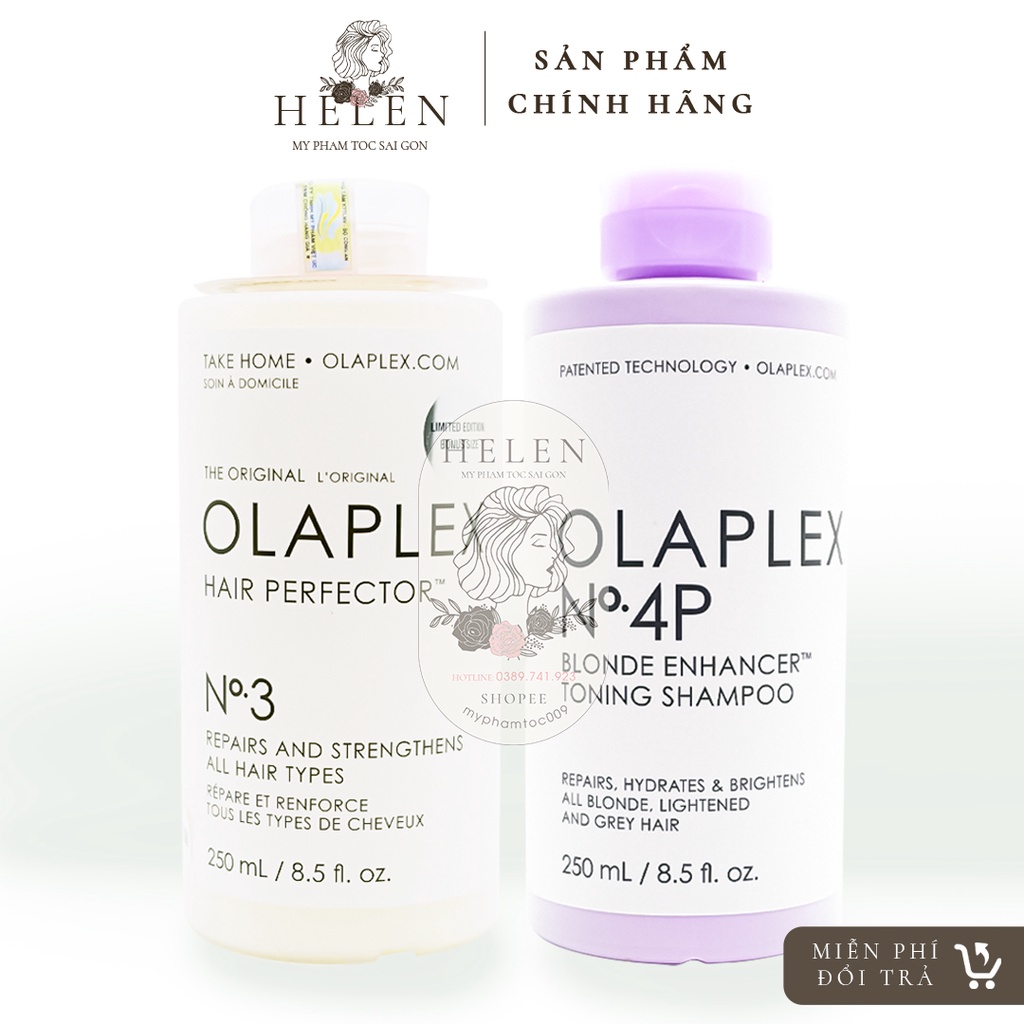 Kem Ủ Tóc OLAPLEX No3 Hair Perfector 250ml Phục Hồi Tóc, Chăm Sóc Tóc Chuyên Nghiệp