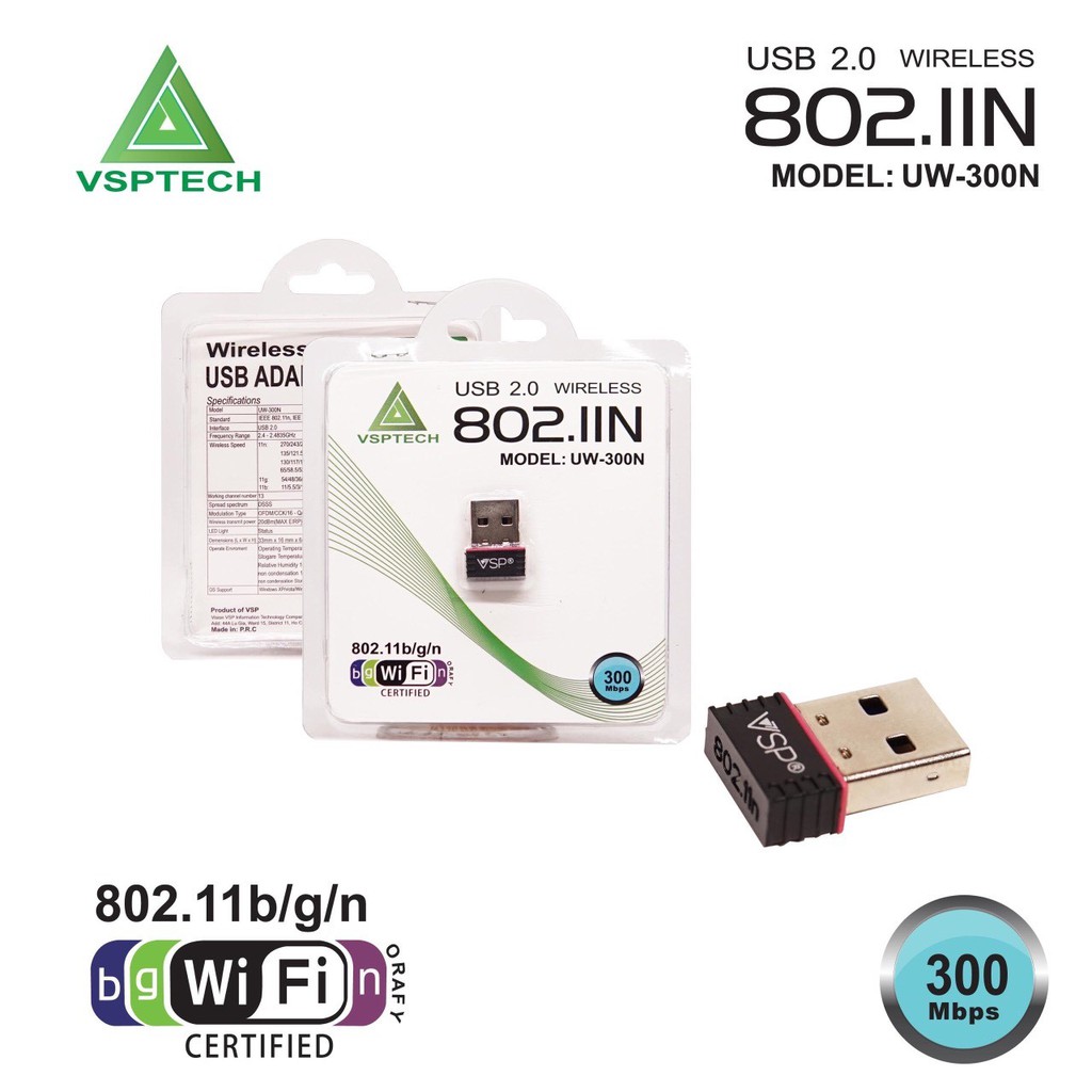 USB thu wifi 802.11N không anten
