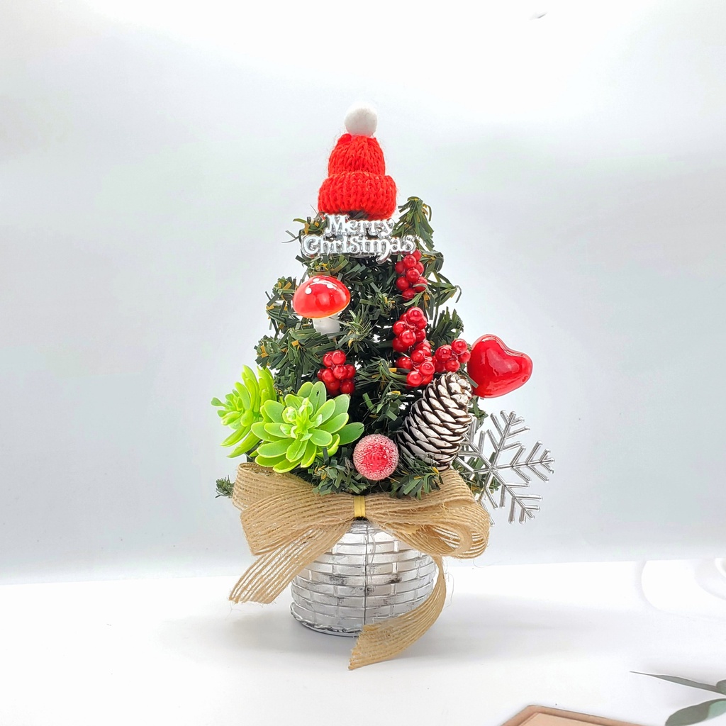 Cây Thông Nhí 20CM TNM05 Để Bàn Trang Trí Giáng Sinh