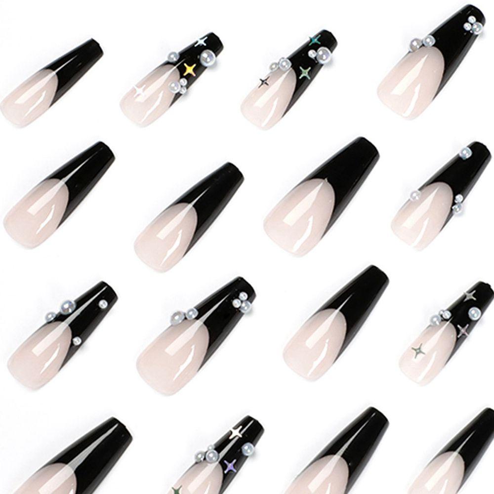 XIANTIN Hộp 24 Móng Tay Giả Hình Bướm