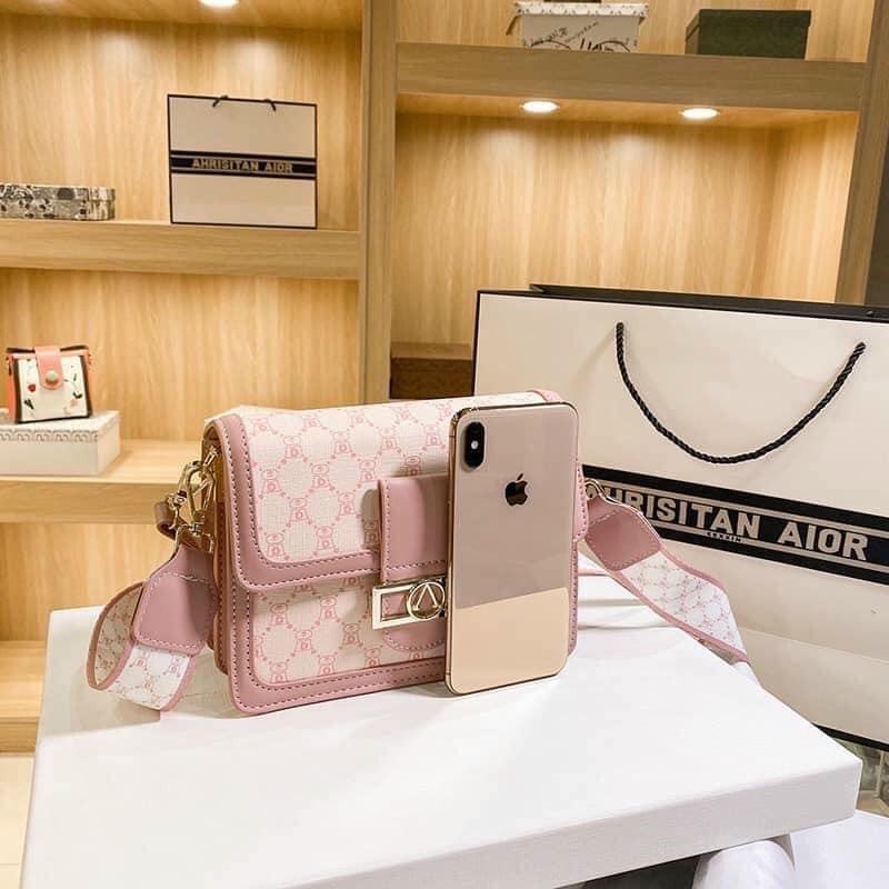 Túi xách nữ túi đeo chéo vai khóa chữ V thời trang size 20cm TX808