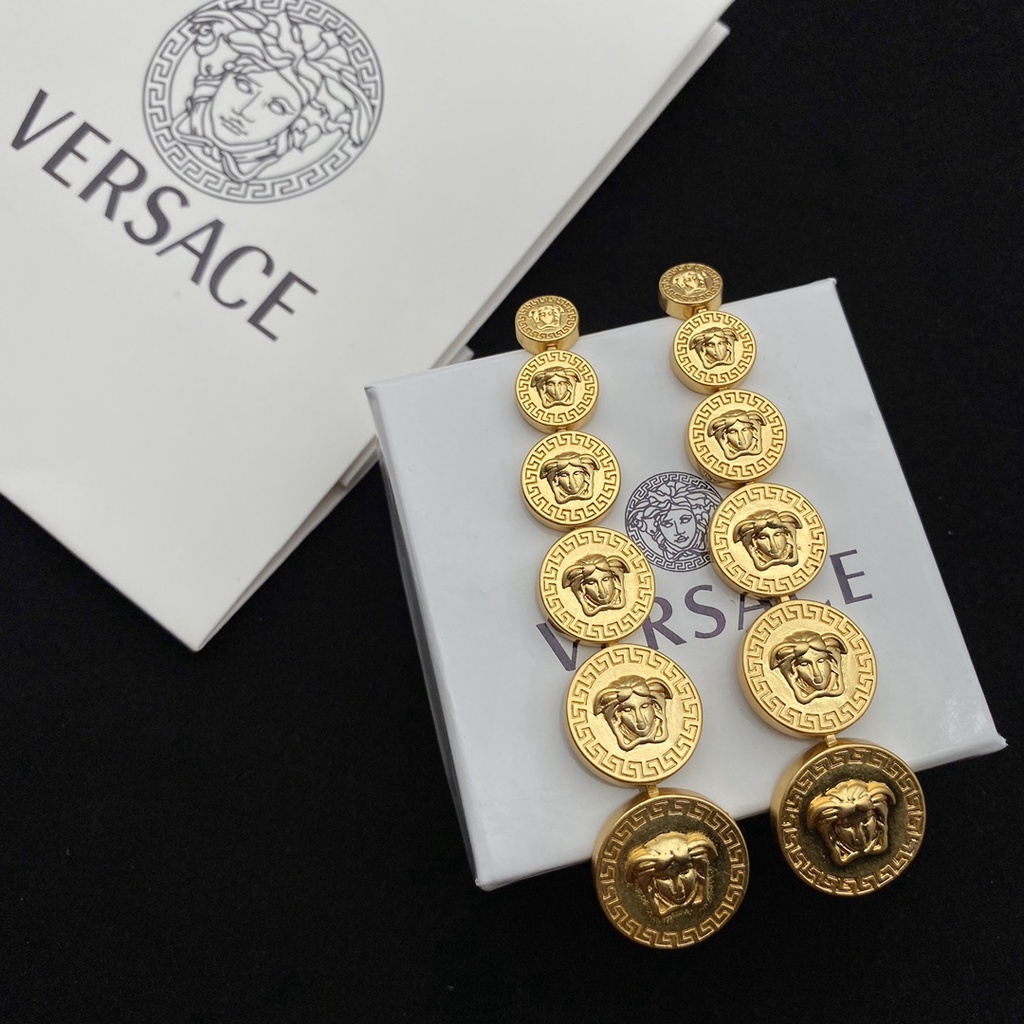 Bông Tai Versace Mới Medusa Queen 6A4V 8NVU A7CX