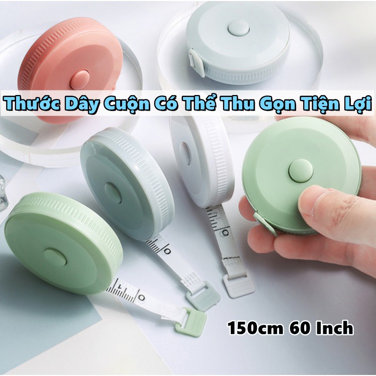 Thước Dây Cuộn Có Thể Thu Gọn Tiện Lợi 150cm 60 Inch