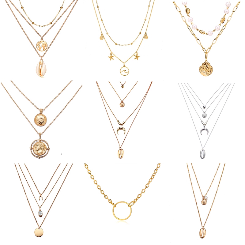 Dây chuyền nhiều tầng cá tính thời trang cho nữ