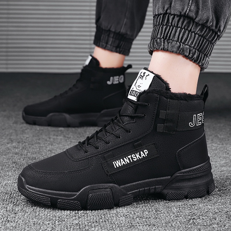 Giày bốt da lộn lót lông thời trang cho nam | BigBuy360 - bigbuy360.vn