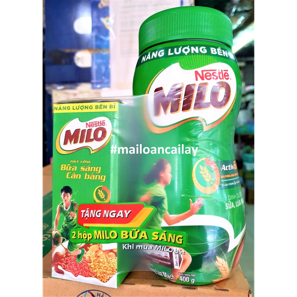 Sữa bột Milo 400g (TẶNG)
