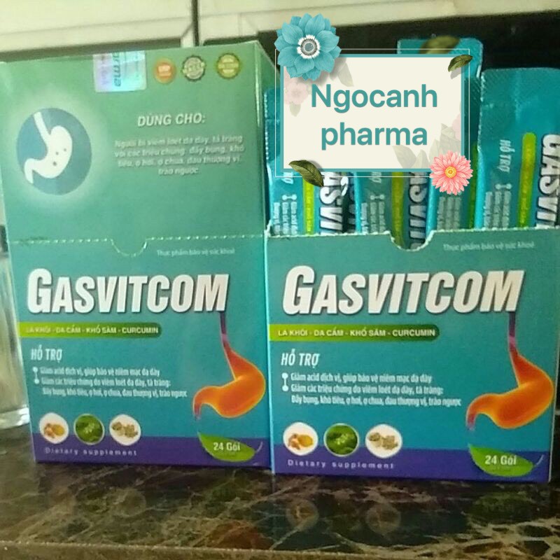GASVITCOM Gel hỗ trợ giảm đau dạ dày,tá tràng