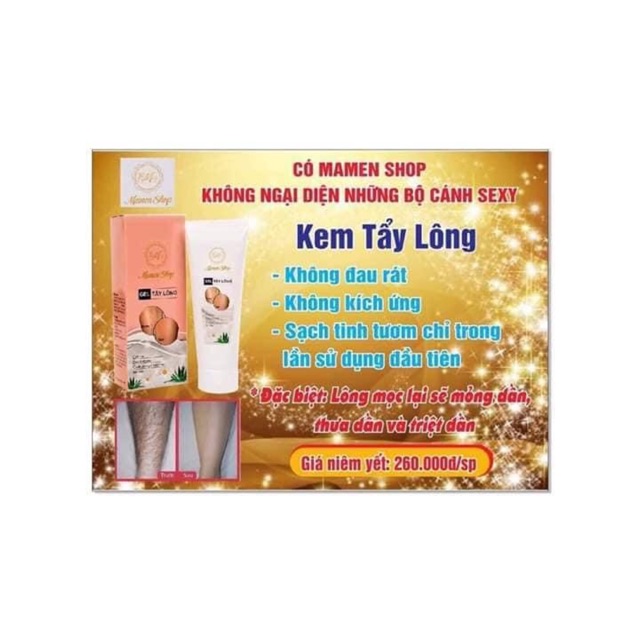 Kem tẩy lông mamen shop | BigBuy360 - bigbuy360.vn