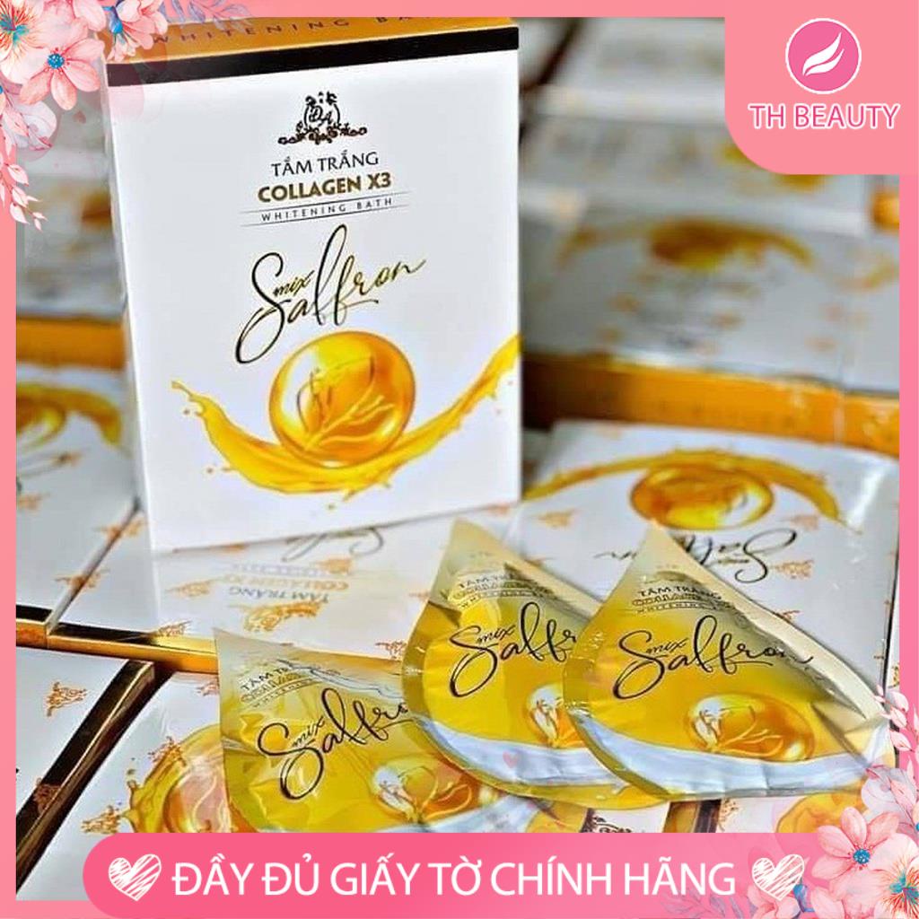 &lt;Thật 100%&gt; Tắm Trắng Collagen X3 Mix Saffron