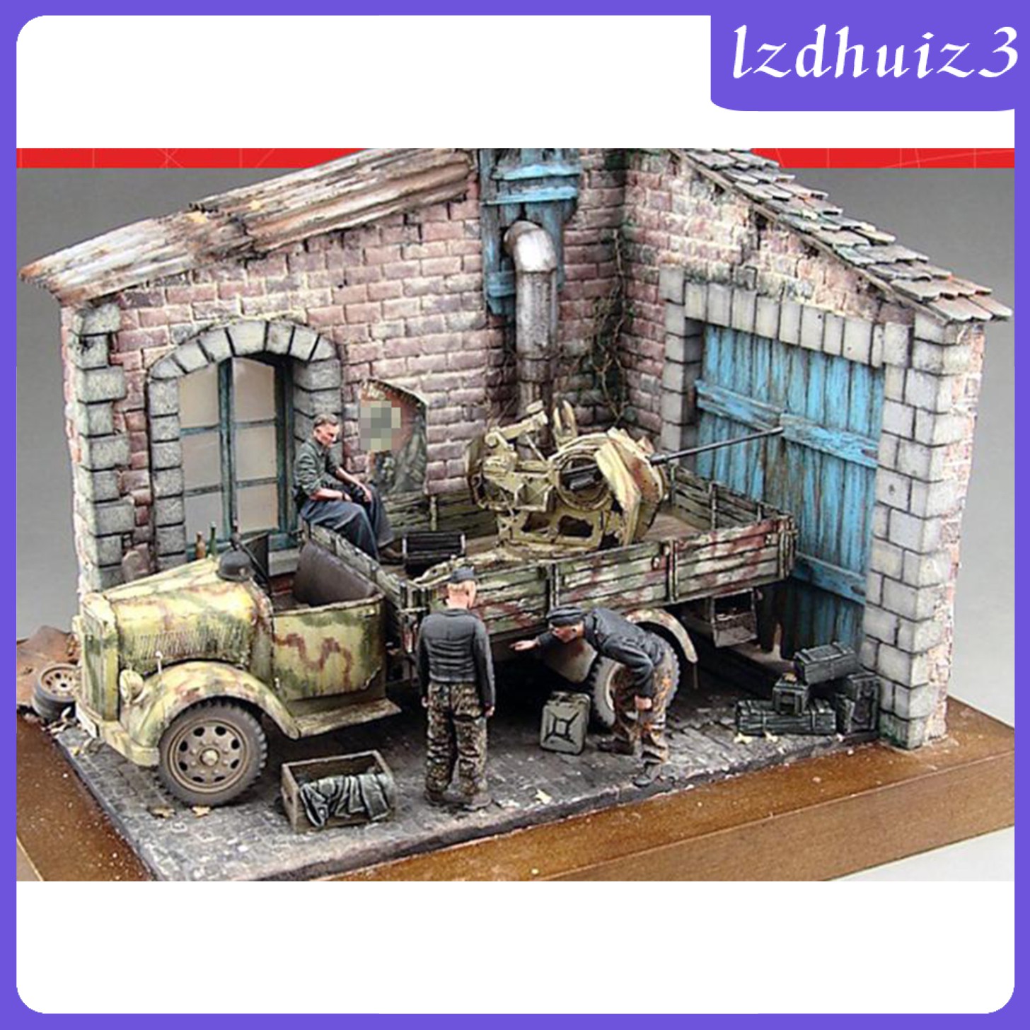 Bộ Đồ Chơi Lắp Ráp Mô Hình Diorama Bằng Gỗ Tỉ Lệ 1 / 35