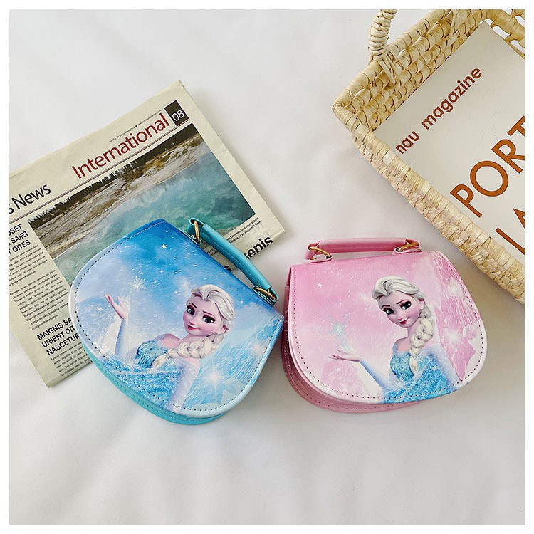 SUGE Túi Xách Nữ In Hình Công Chúa Elsa Phim Frozen